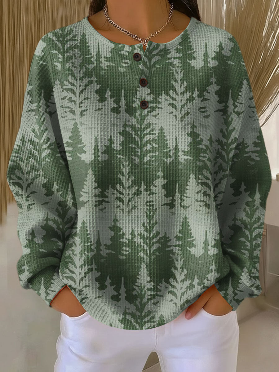 Inga™ - Weihnachtsstrickpullover mit klassischem Baum-Motiv