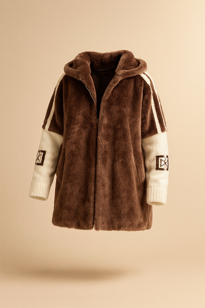 Ainoa - Lässige Jacke mit Kapuze und Reißverschluss